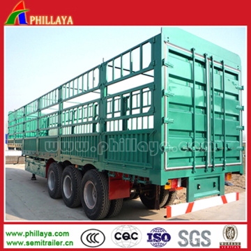 Transporte de mercadorias a granel Tri-Axe Gooseneck Cargo Truck Trailer